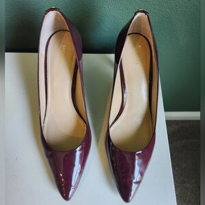 Michael Kors Alina Flex Leather Pump Burgundy 11